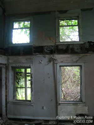 interior of abandoned house