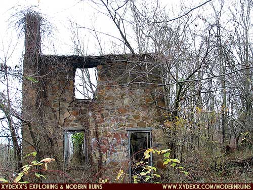 View of the south wall of the house