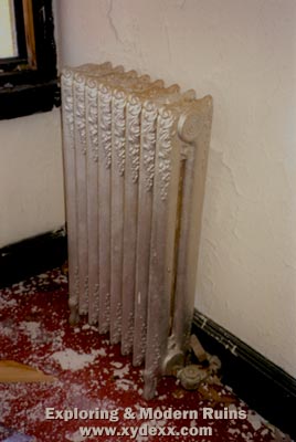 Old radiator on fourth floor